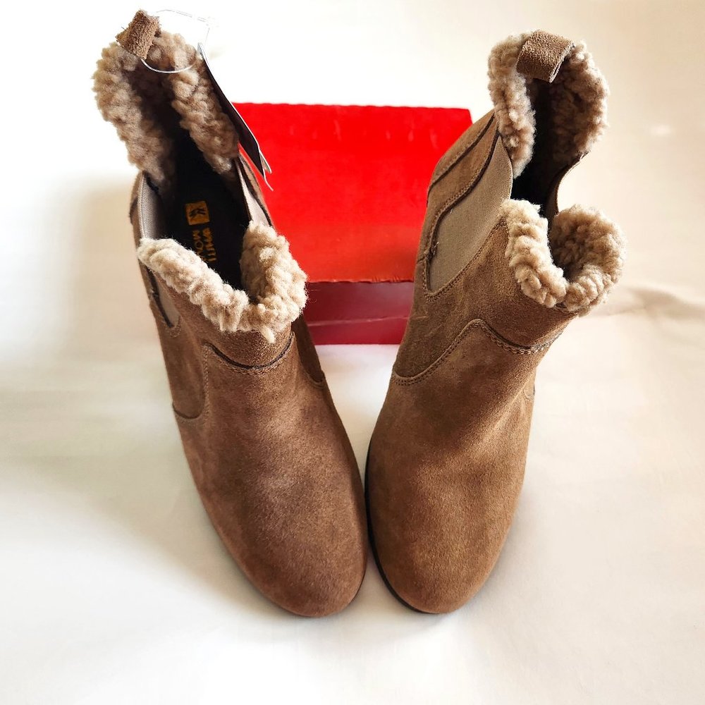 Weather Smart Easy Care White Mountain Brown Suede Boots. Size 9. NWT - Picture 8 of 16